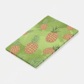 Waterverf pijnappelpatroon 4 post-it® notes (Schuin)