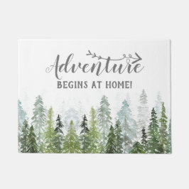 Waterverf pijnbomen | Avontuur begint thuis Deurmat