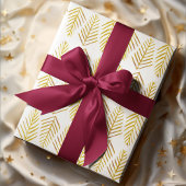 Waterverf Pijnbomen - geel Inpakpapier Vel