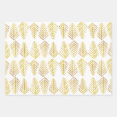 Waterverf Pijnbomen - geel Inpakpapier Vel (Voorkant)