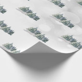 Waterverf Pijnboom, bos Cadeaupapier (Hoek)