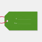 Waterverf Pijnboom Cadeaulabel (Achterkant Horizontaal)
