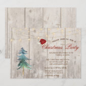 Waterverf Pijnboom, lichte kerstfeestdag Kaart (Voorkant / Achterkant)