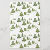 Waterverf Pijnboom Merry Little Baby shower (Achterkant)