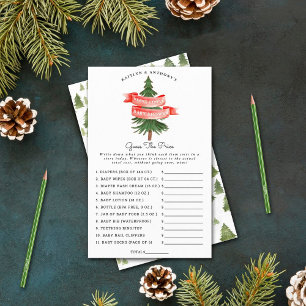 Waterverf Pijnboom Merry Little Baby shower Game