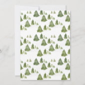 Waterverf Pijnboom Merry Little Baby shower Kaart (Achterkant)