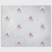 Waterverf Pijnboom, Wereldbol Cadeaupapier (Vlak)