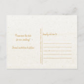 Waterverf Pijnboombos Bewaar datum Aankondigingskaart (Achterkant)