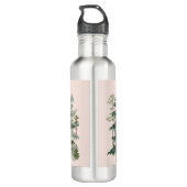 Waterverf Pijnbos en berg Outdoor Waterfles (Achterkant)