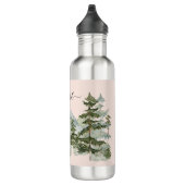 Waterverf Pijnbos en berg Outdoor Waterfles (Rechts)