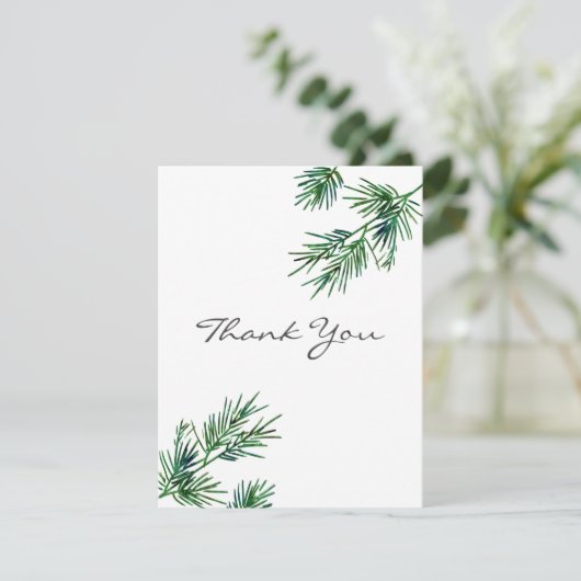 Waterverf Pijnnaalden Bedankkaart (Staand voorkant)