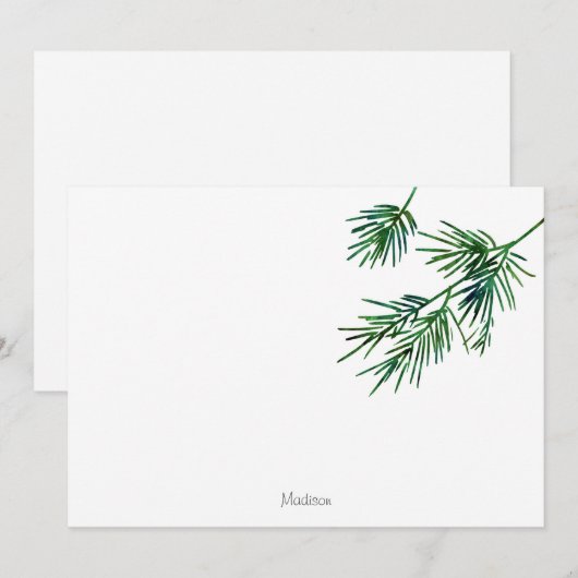 Waterverf Pijnnaalden Notitiekaartje (Voorkant / Achterkant)