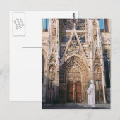 waterverf "Pilgrimage" Chartres Cathedral Briefkaart (Voorkant / Achterkant)