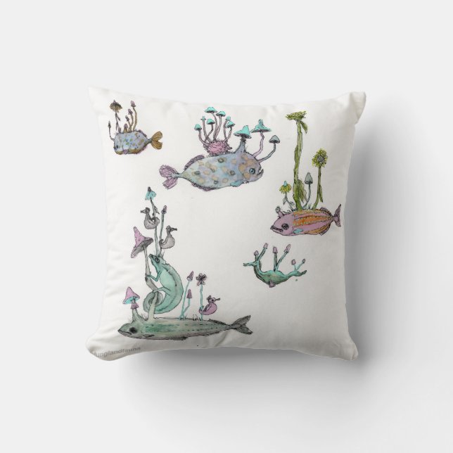 Waterverf Pillow Kussen (Voorkant)