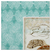 Waterverf Pillow Panel Seashore Beach Style Stof (Swatch)