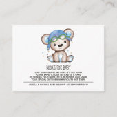 Waterverf Pilot Teddy Bear Books for Baby Informatiekaartje (Voorkant)