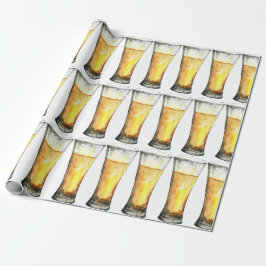 Waterverf Pilsner-bril Cadeaupapier