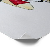 Waterverf Pin-Up Model Mode Poster (Hoek)