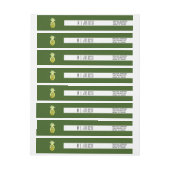 Waterverf Pinapple Bold Green Wedding Logo (Vel)