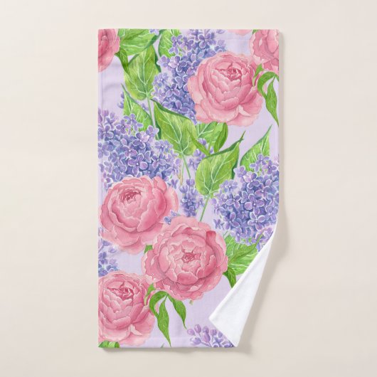 Waterverf pinda's en liezen bad handdoek (Handdoek)