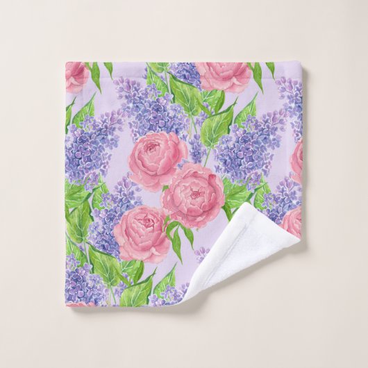 Waterverf pinda's en liezen bad handdoek (Wasdoekje)