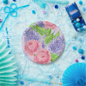 Waterverf pinda's en liezen papieren bordje (Feest)