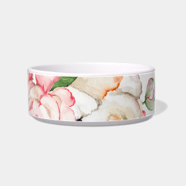 Waterverf pinda's in zachte kleuren voerbakje