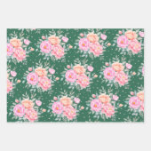 Waterverf pinda's Rozen Roze peach Inpakpapier Vel (Voorkant 2)