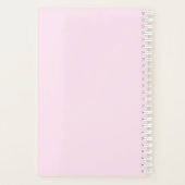 Waterverf pinda's Rozen Roze perforatie Planner (Achterkant)