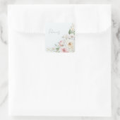  waterverf pinda's, WEDDING ANNIVERSAR Vierkante Sticker (Tas)