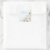  waterverf pinda's, WEDDING ANNIVERSAR Vierkante Sticker (Tas)