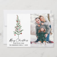 Waterverf Pine Boom Calligrafie Inkt Foto