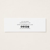 Waterverf Pine Bossen die Hoops Stud Mini Kaart ve (Achterkant)