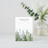 Waterverf Pine Bossen die juwelenvertoning verdien Visitekaartje (Staand voorkant)