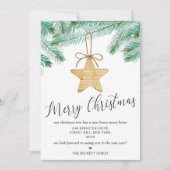 Waterverf Pine Boughs New Home Feestdagenkaart (Voorkant)