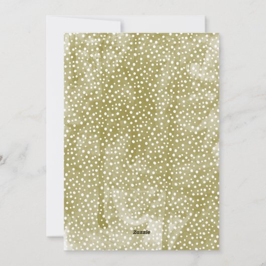 Waterverf Pine Boughs New Home Feestdagenkaart (Achterkant)