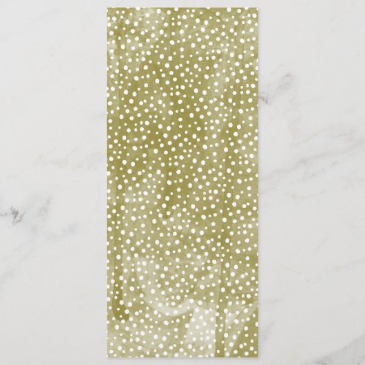 Waterverf Pine Boughs Winter Wedding Menu Kaarten (Achterkant)