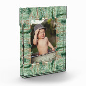 Waterverf Pine Branch Border Fotoblokken (Links)