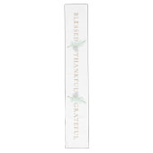 Waterverf Pine Cone Thankful Table Runner Lange Tafelloper (Voorkant)