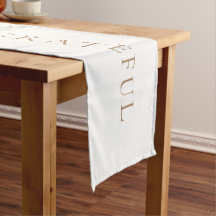 Waterverf Pine Cone Thankful Table Runner