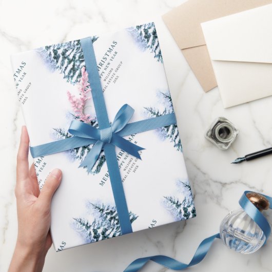 Waterverf Pine Cones kerstboomvakantie Cadeaupapier (Geschenken)