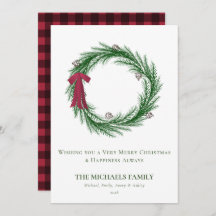 Waterverf Pine en Pine Cones Kerstfeestdag