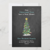 Waterverf Pine-kerstboom - Nieuw startpunt Feestdagenkaart (Voorkant)