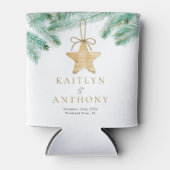 Waterverf Pine koopt kerstbruiloft Blikjeskoeler (Voorkant)