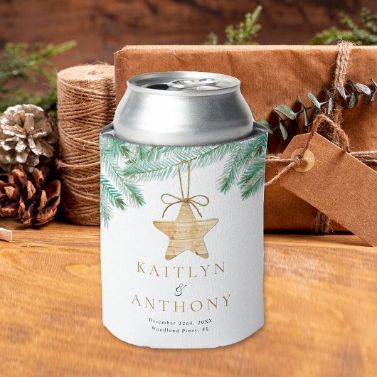 Waterverf Pine koopt kerstbruiloft Blikjeskoeler