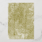 Waterverf Pine koopt kerstbruiloft Folie Uitnodiging (Achterkant)