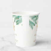 Waterverf Pine koopt kerstbruiloft Papieren Bekers (Rechts)