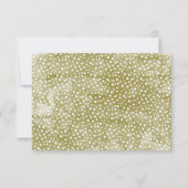 Waterverf Pine koopt kerstbruiloft RSVP Kaartje (Achterkant)