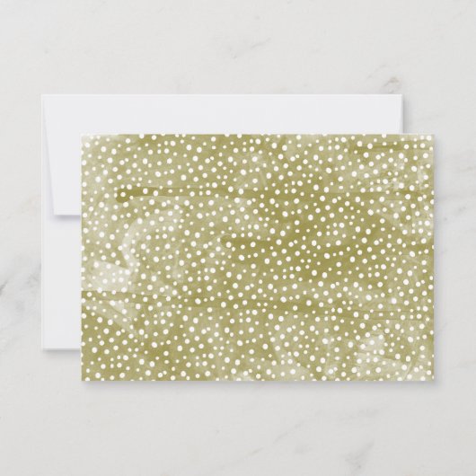 Waterverf Pine koopt kerstbruiloft RSVP Kaartje (Achterkant)