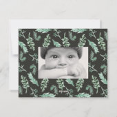 Waterverf Pine Needle Lijst Kerstmis Feestdagenkaart (Achterkant)